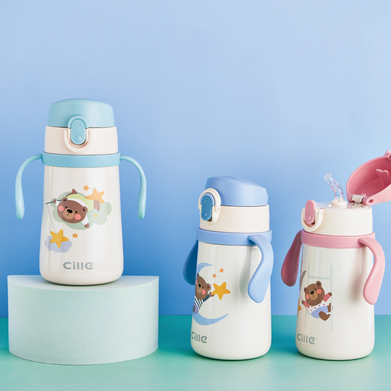 武汉市蔡甸区哇闪百货店嘟嘟熊学饮保温杯